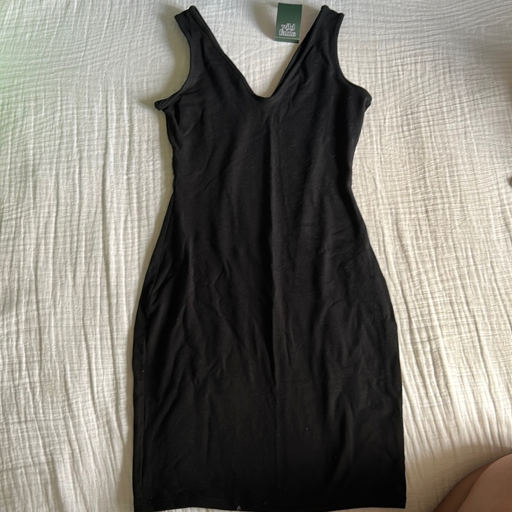 Black mini dress